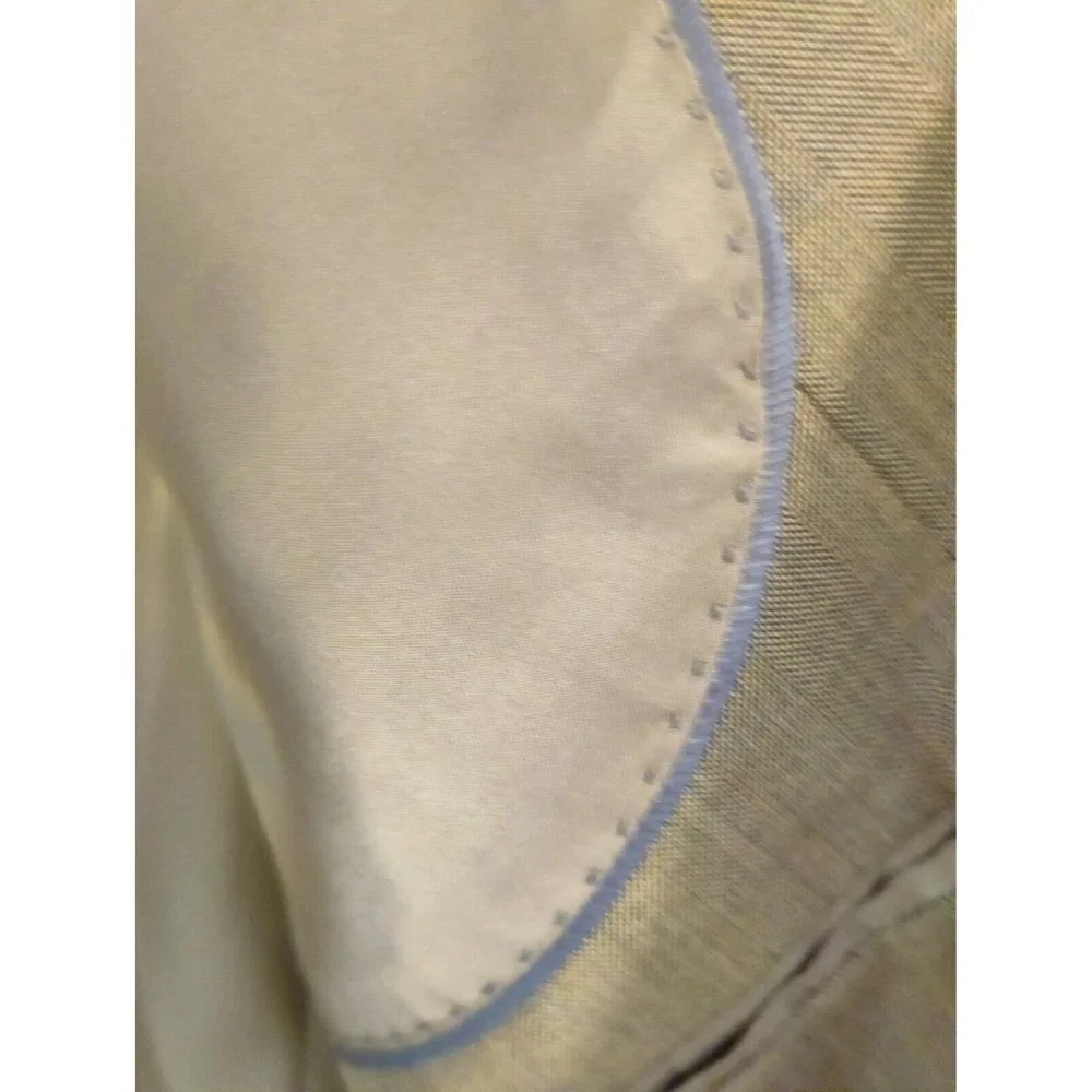 Zandello men's jacket 44R Light Brown brown/Beige Sports Coat Blazer 4 Button